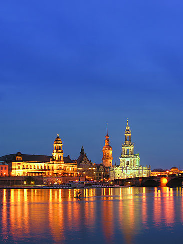 Foto Hofkirche bei Nacht - Dresden