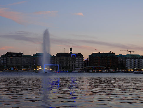 Foto Fontäne auf der Binnenalster