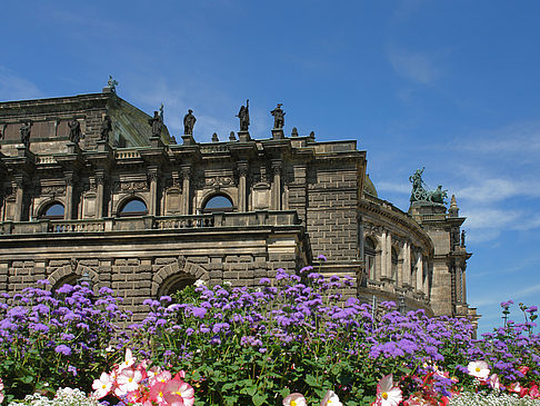 Foto Semperoper mit Blumen - Dresden