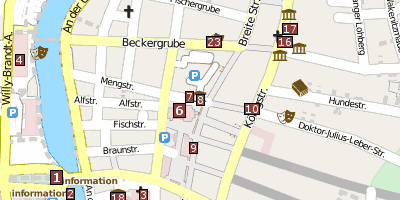 Buddenbrookhaus Lübeck Stadtplan