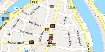 Heiligen-Geist-Hospital  Lübeck Stadtplan