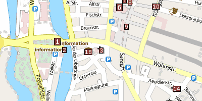 Stadtplan Petrikirche  Lübeck